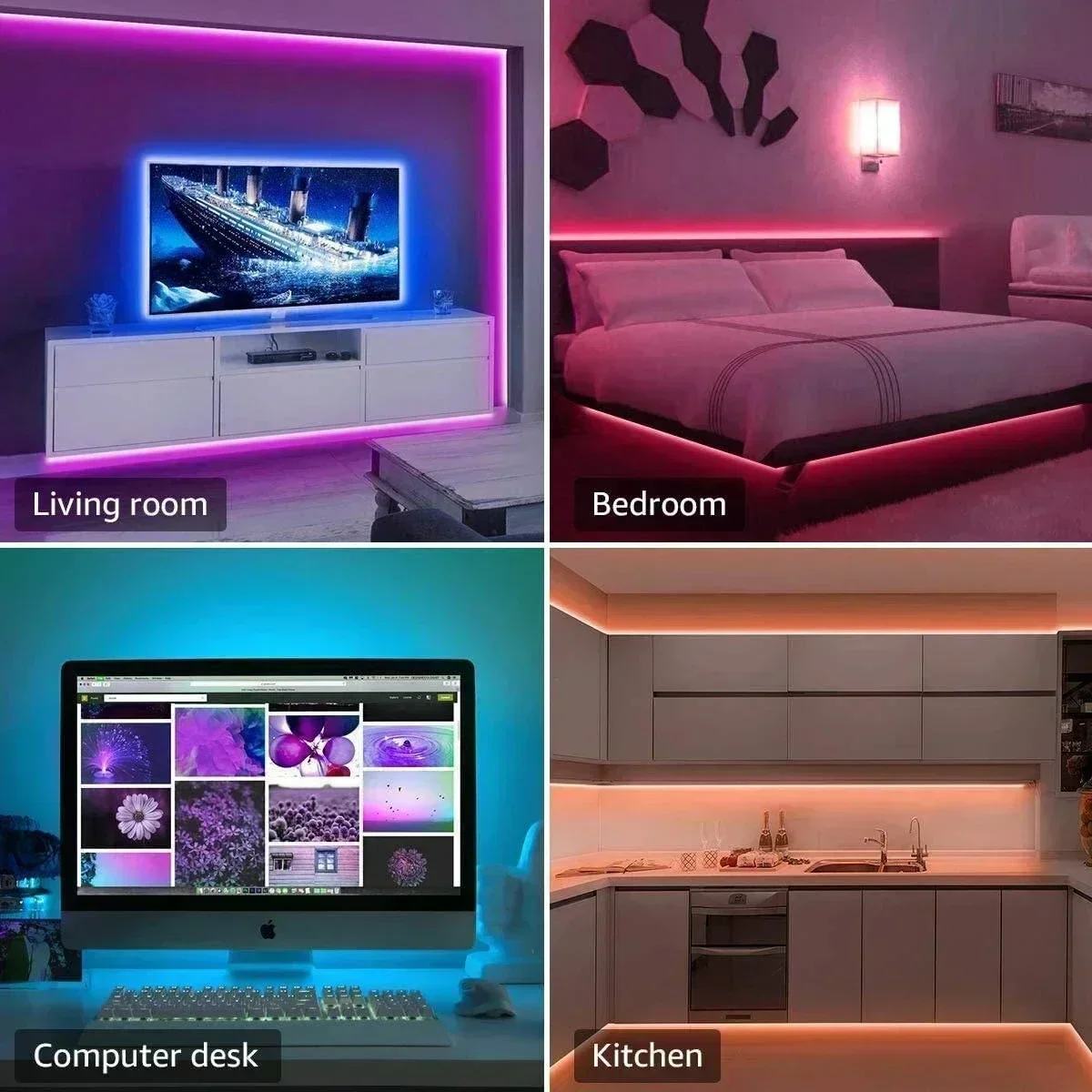 Smart RGB LED Gaming Light Str - Rgb Light Strip ulasan dan harga