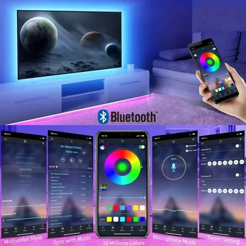 Smart RGB LED Gaming Light Str - Rgb Light Strip ulasan dan harga