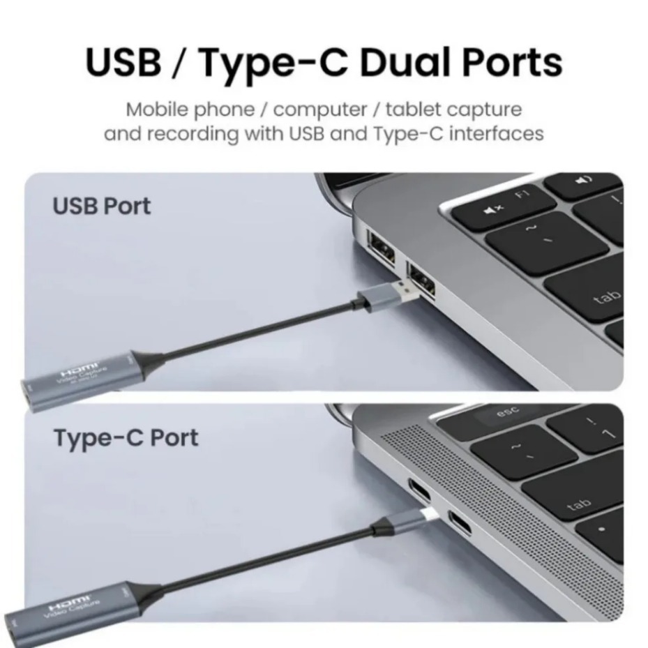 USB-C 2.0/3.0 HDMI Video Captu - Capture Card Hdmi ulasan dan harga