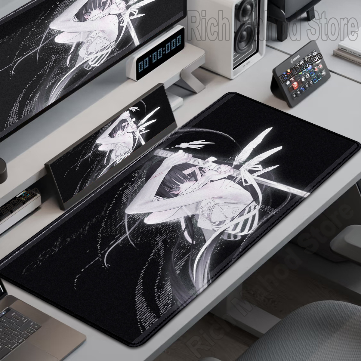 Black White Skeleton Sword Gir - Pc Gaming White ulasan dan harga