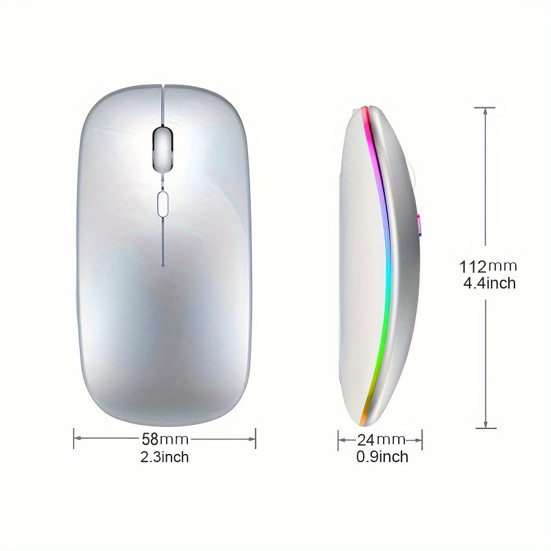 Wireless Mouse RGB Rechargeabl - Rgb Light Strip ulasan dan harga