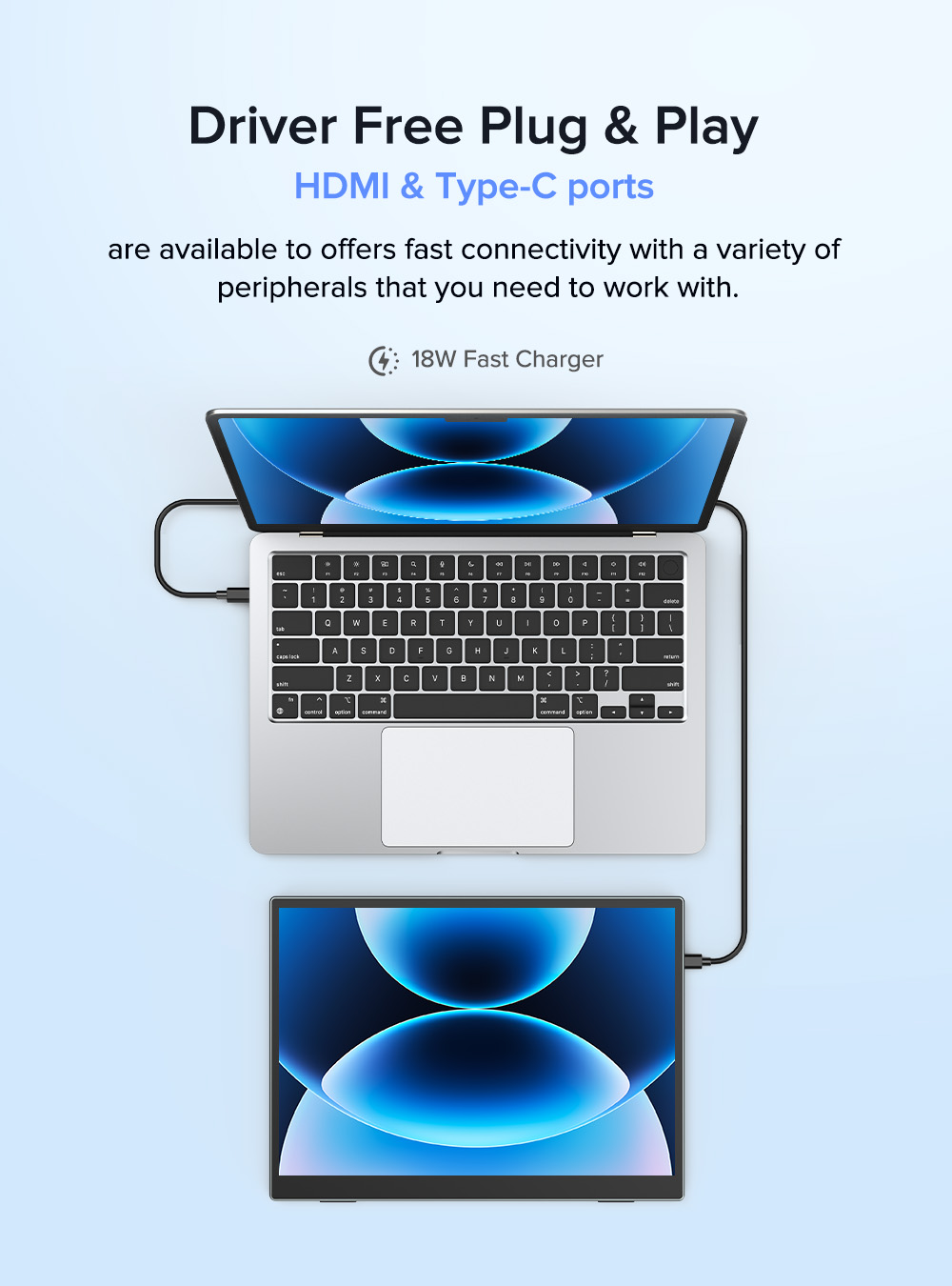 UPERFECT Touch Portable Monito - Pc Gaming Y Monitor ulasan dan harga