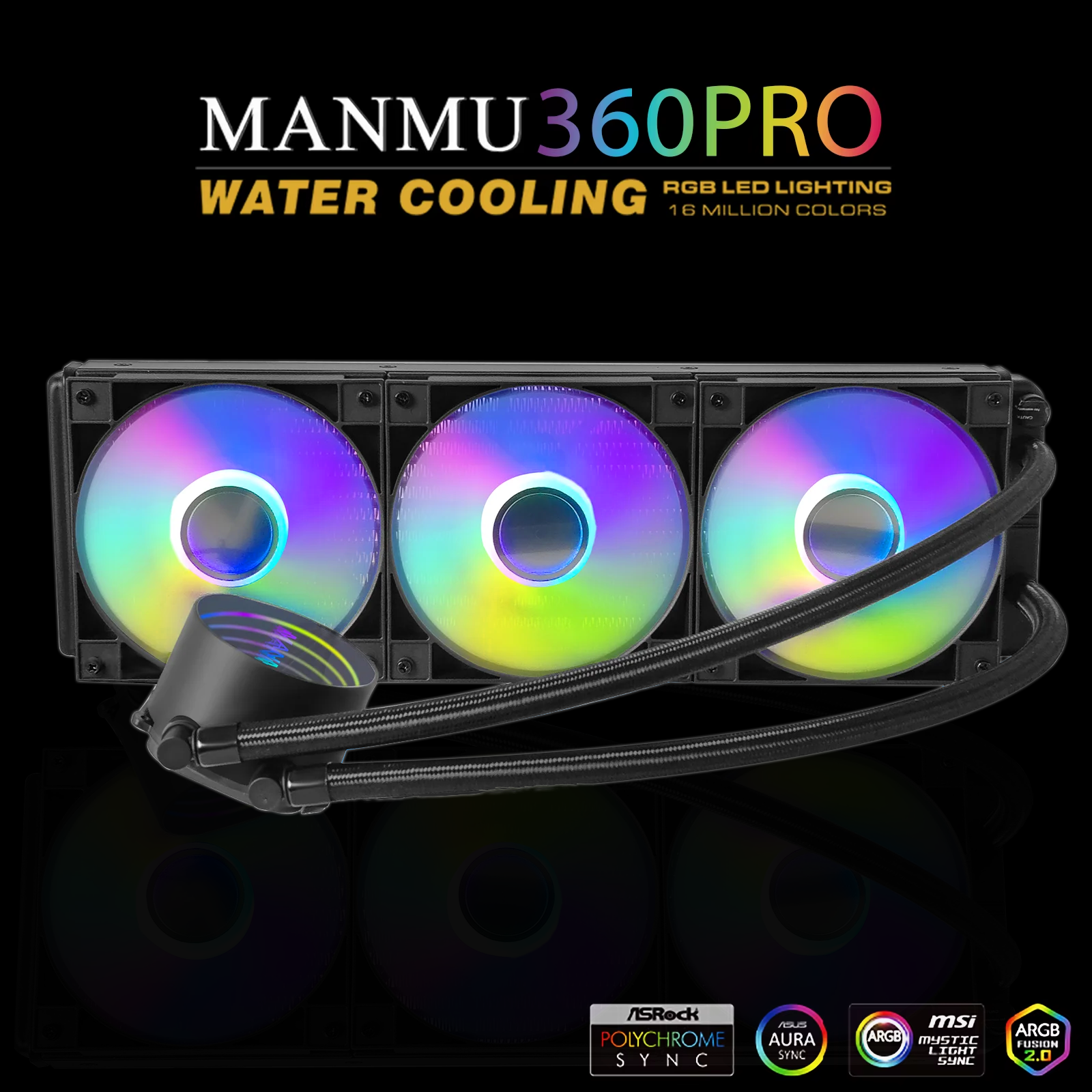 MANMU 360mm Gaming Liquid Cpu  - Pc Gaming Liquid ulasan dan harga