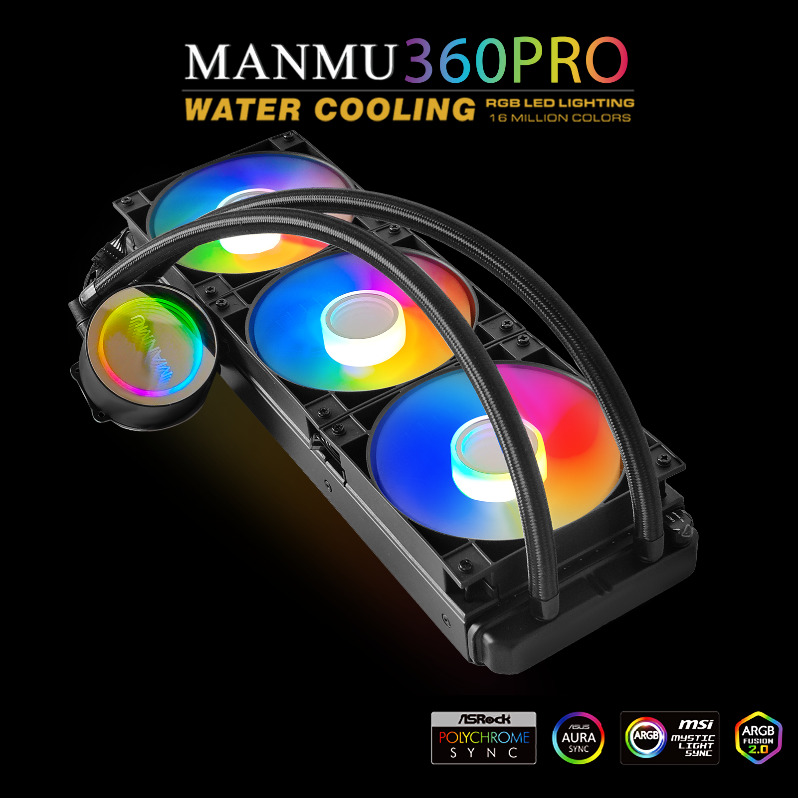 MANMU 360mm Gaming Liquid Cpu  - Pc Gaming Liquid ulasan dan harga