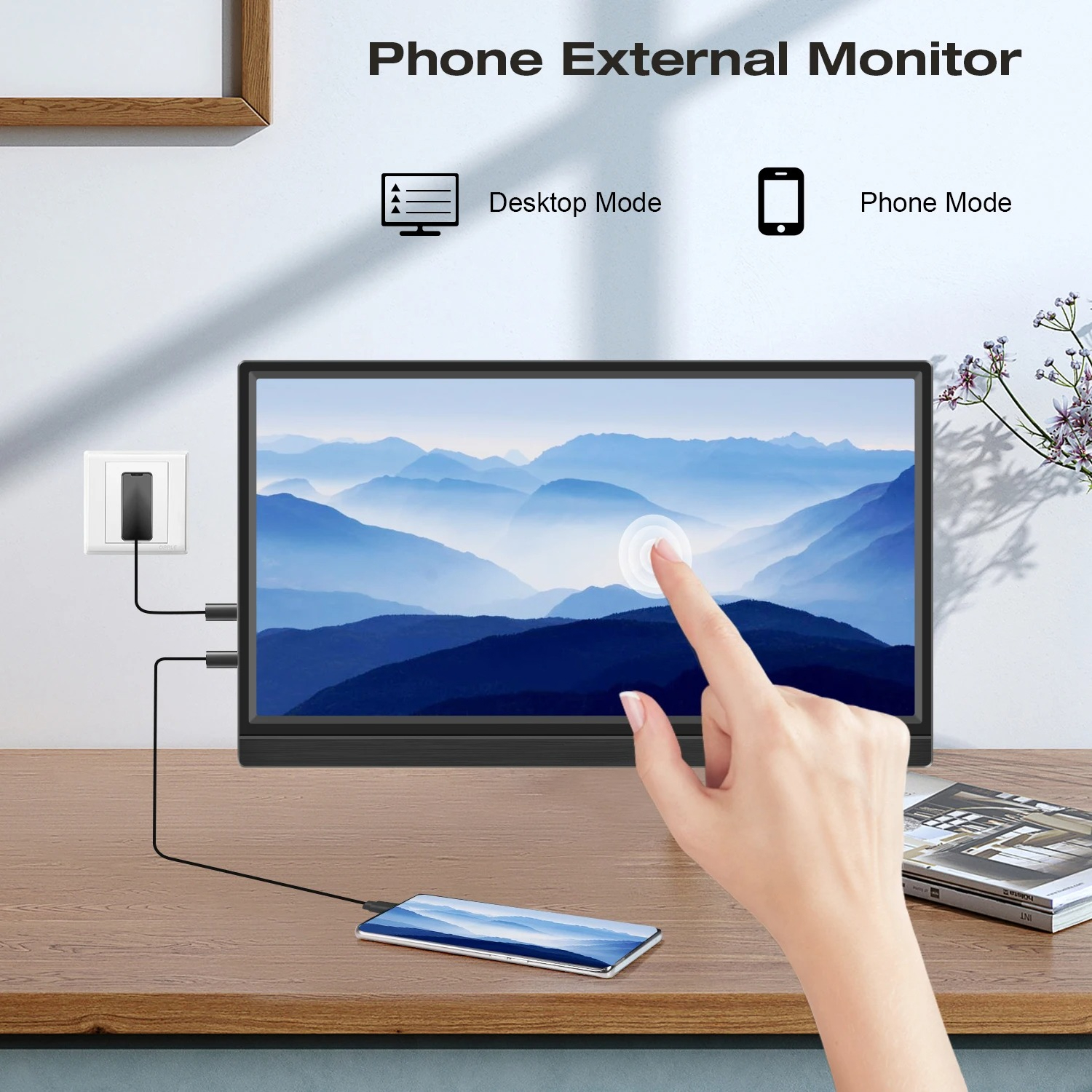 1920*1080 14-inch Portable Mon - Pc Gaming On Mobile ulasan dan harga