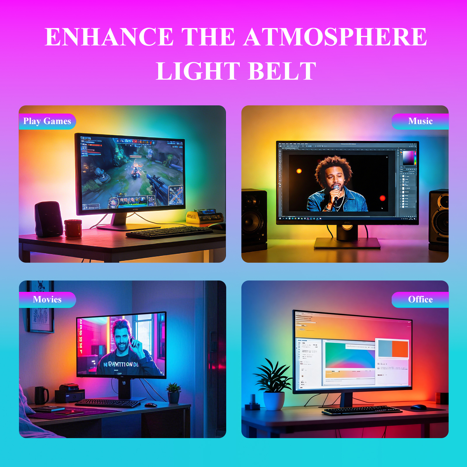 Bluetooth APP Control RGB Moni - Rgb Light Strip ulasan dan harga
