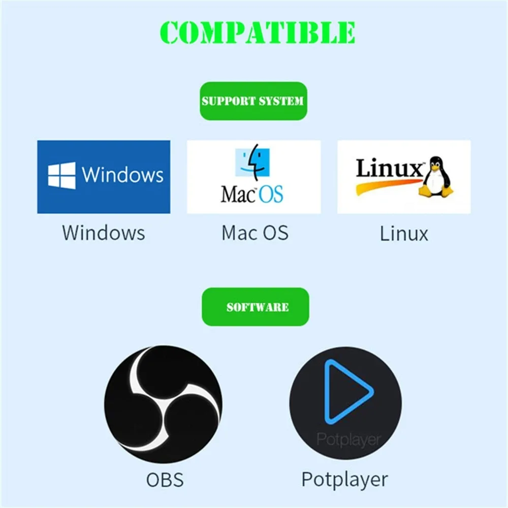 Mini HD 1080P HDMI-Compatible  - Capture Card Hdmi ulasan dan harga