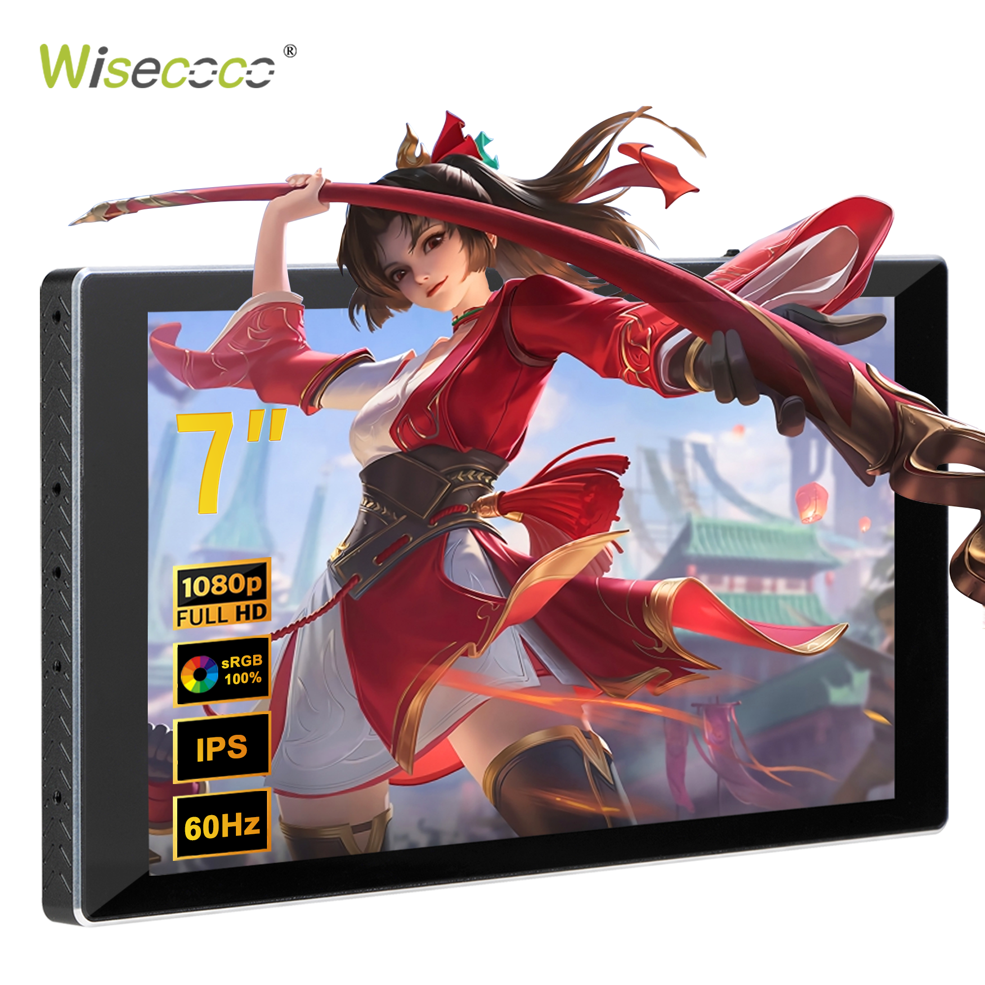 Wisecoco 7 Inch Portable Touch - Pc Gaming Y Monitor ulasan dan harga