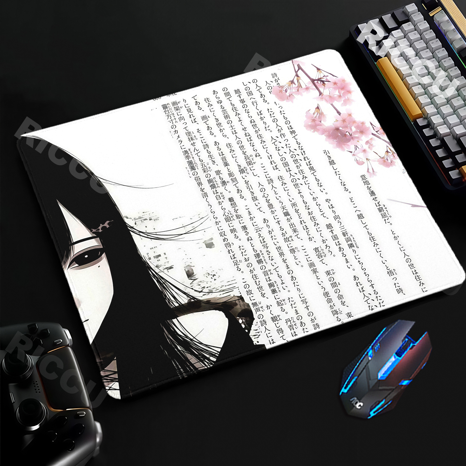 Anime Aesthetics Black White M - Pc Gaming White ulasan dan harga