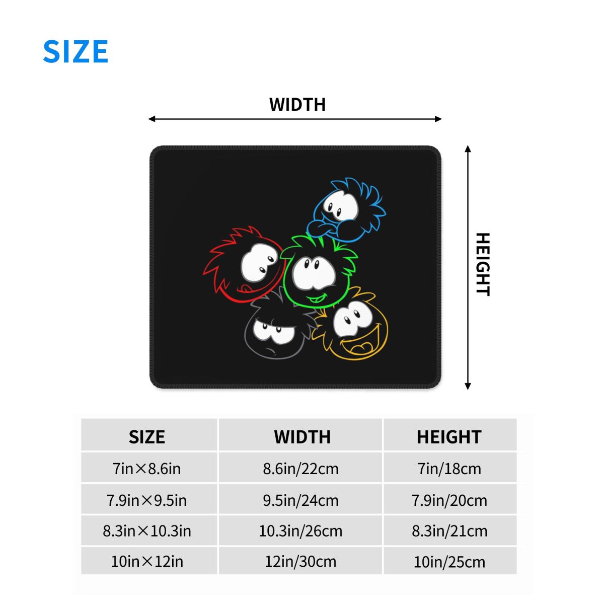 Multi-size Mouse Pad Club Peng - Pc Gaming Club ulasan dan harga
