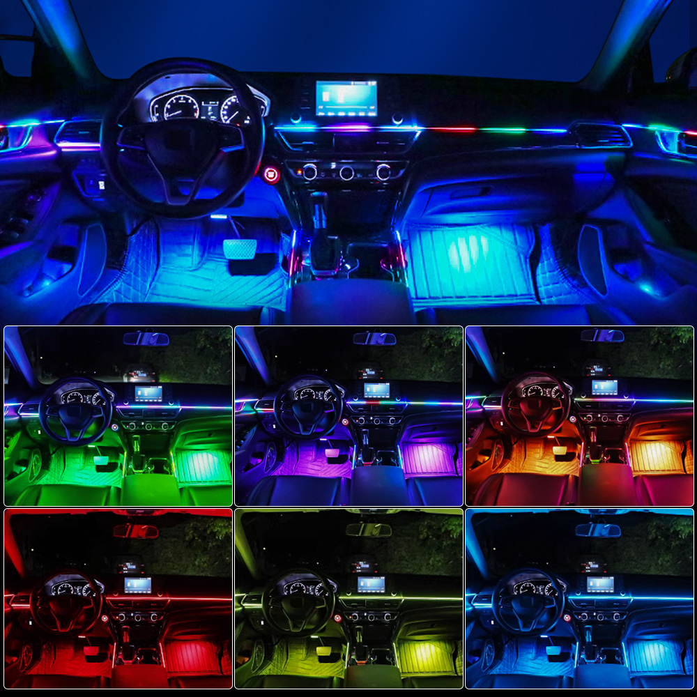 Universal Led Car Ambient Ligh - Rgb Light Strip ulasan dan harga