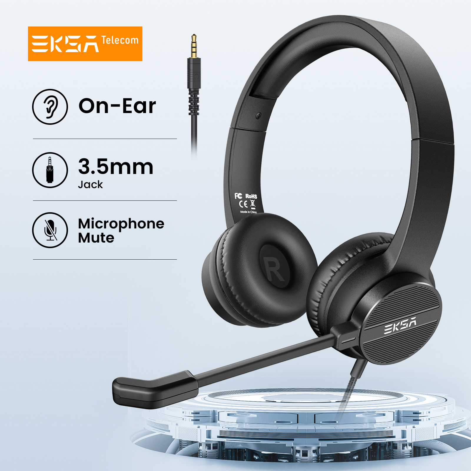 EKSA H12 Wired Headphones with - Pc Gaming On Mobile ulasan dan harga