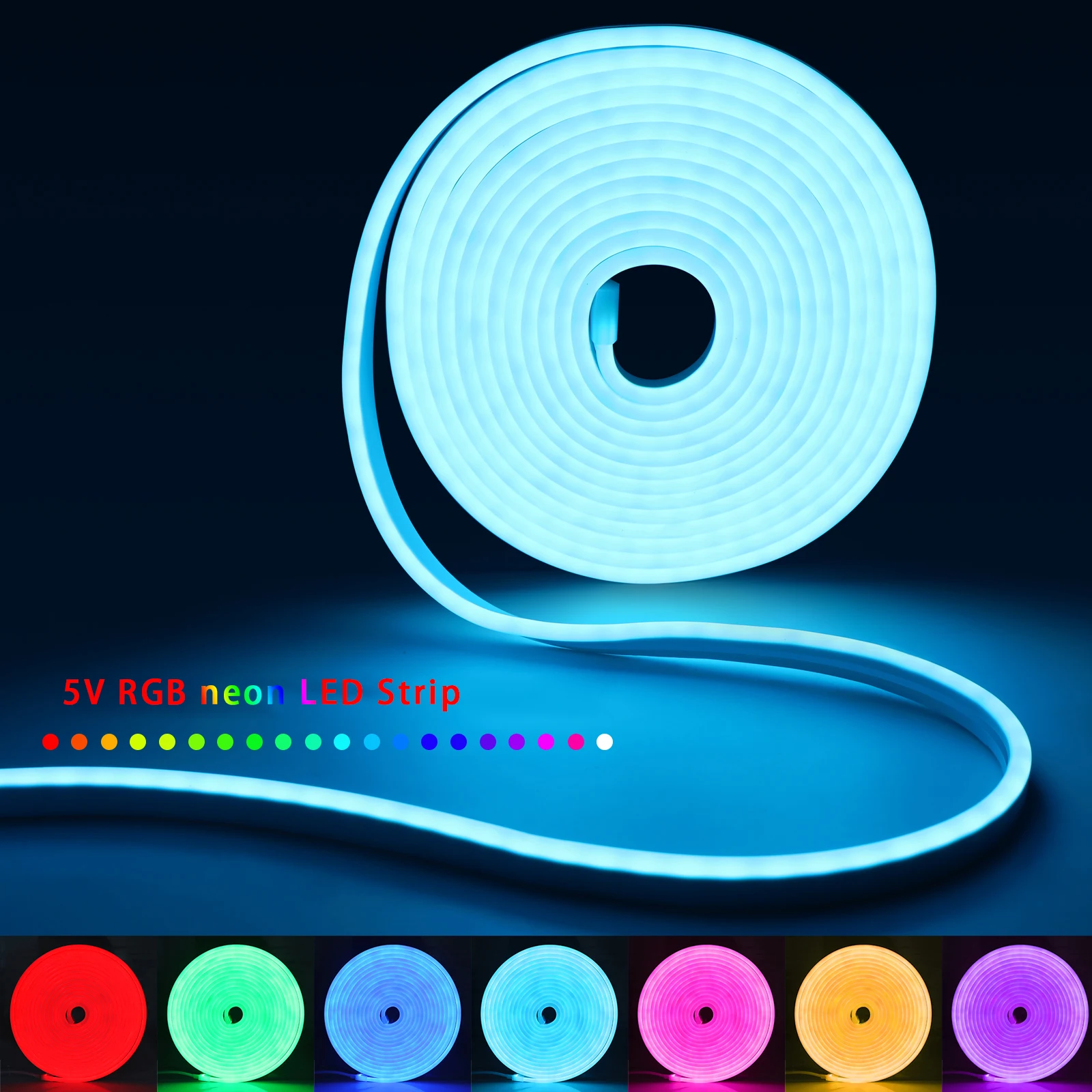 1-5m RGB LED Neon Strip Light  - Rgb Light Strip ulasan dan harga