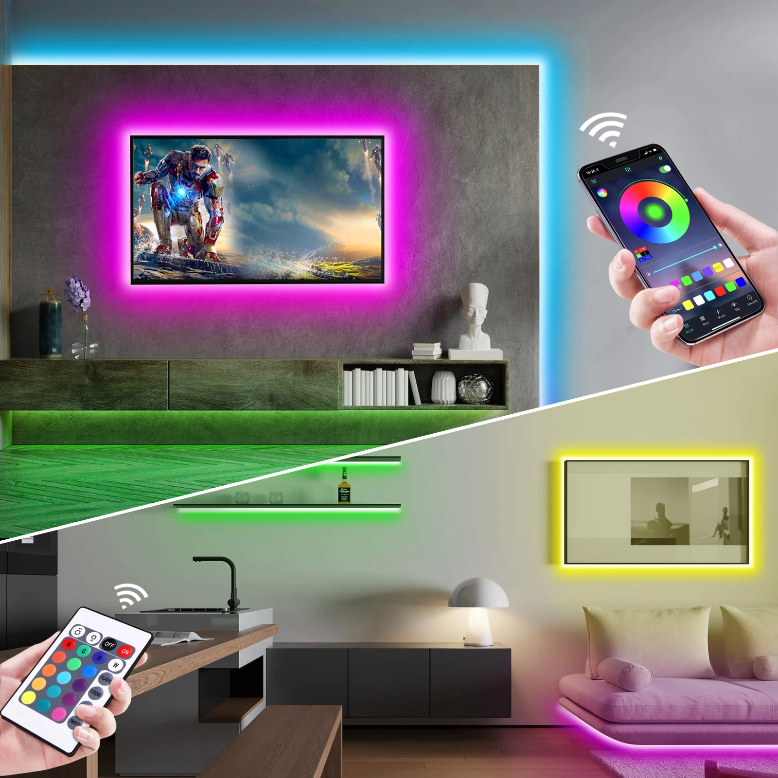 1-5m RGB LED Neon Strip Light  - Rgb Light Strip ulasan dan harga